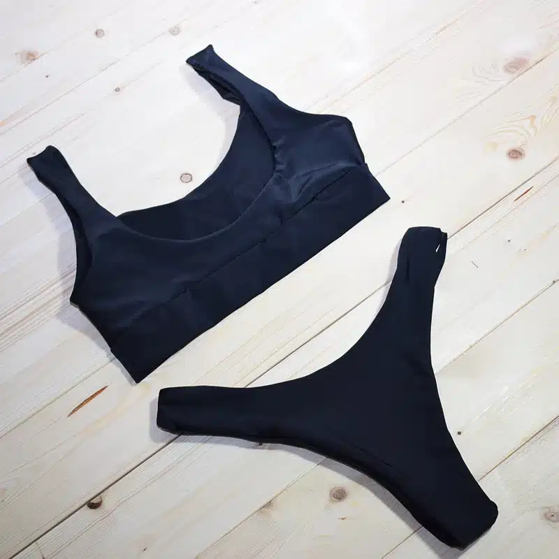 2019 Push Up Sexy Bikini Set Women Swimwear Swimsuit Female Tank Crop Top Bathing Suit Separate Bikinis Thong Beach Wear Swim 19