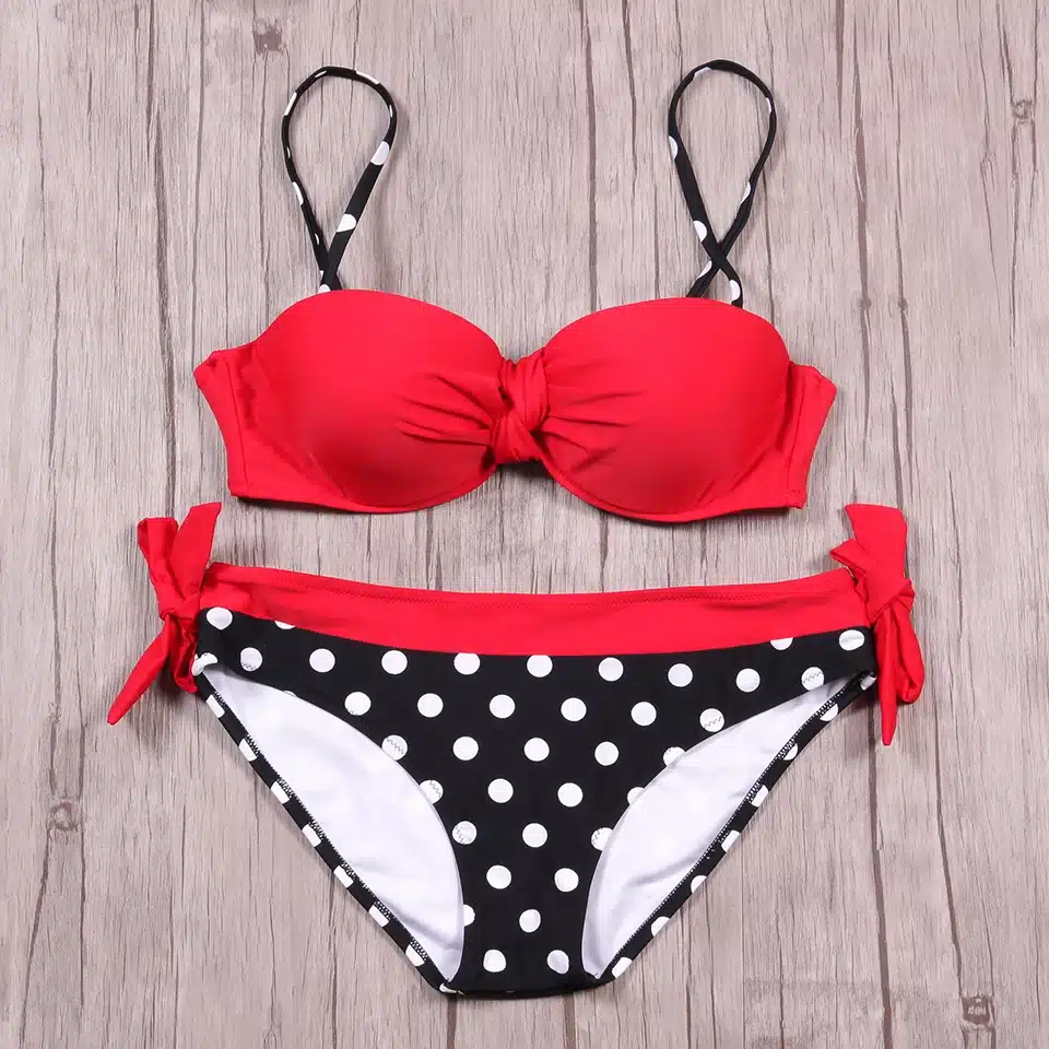NAKIAEOI Sexy Bikinis Women Swimsuit 2018 Summer Low Waisted Bathing Suits Halter Top Push Up Bikini Set Plus Size Swimwear XXL 28