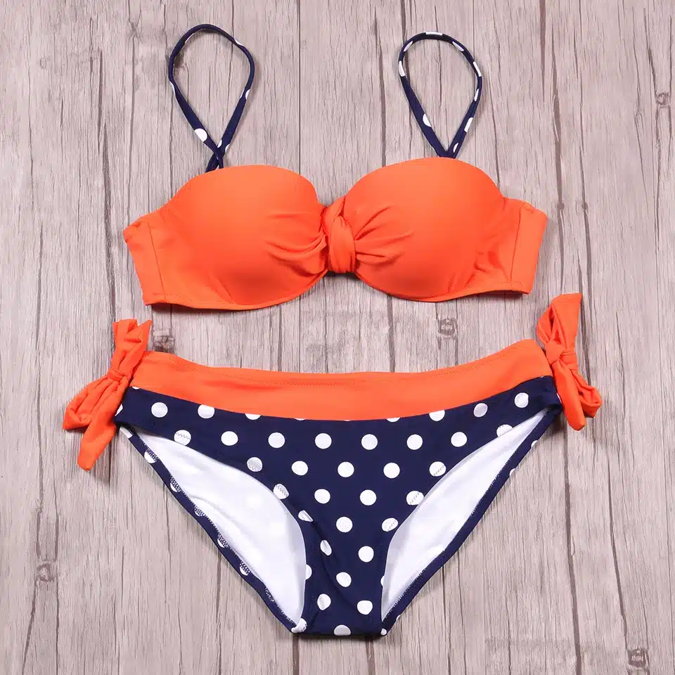 NAKIAEOI Sexy Bikinis Women Swimsuit 2018 Summer Low Waisted Bathing Suits Halter Top Push Up Bikini Set Plus Size Swimwear XXL 30