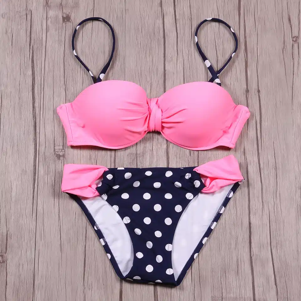 NAKIAEOI Sexy Bikinis Women Swimsuit 2018 Summer Low Waisted Bathing Suits Halter Top Push Up Bikini Set Plus Size Swimwear XXL 34