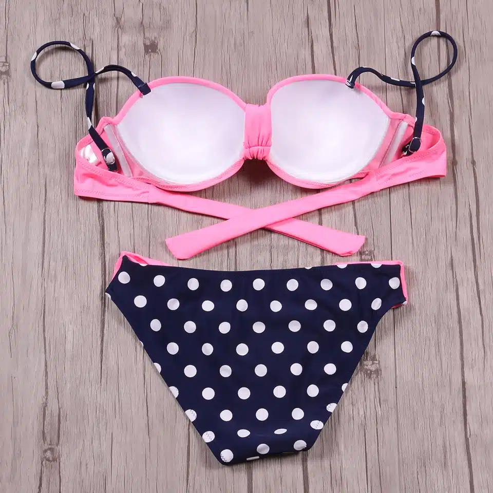 NAKIAEOI Sexy Bikinis Women Swimsuit 2018 Summer Low Waisted Bathing Suits Halter Top Push Up Bikini Set Plus Size Swimwear XXL 35