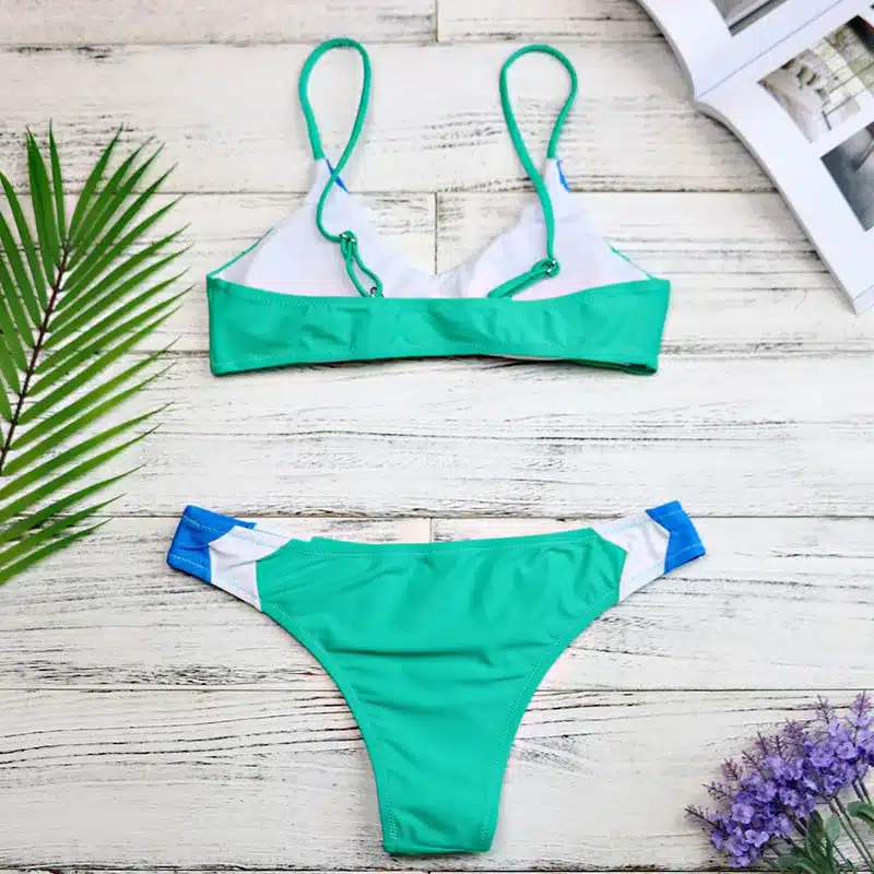 Women Swimsuit 2018 Sexy Patchwork Bikini Sexy Bathing Suit Low Waist Swimwear Brazilian Bikini Maillot De Bain Beachwear 3106 19