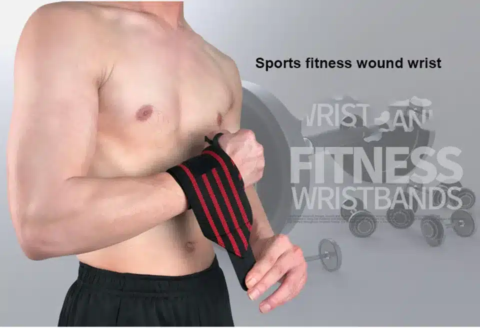 1Pcs Adjustable Wristband Elastic Wrist Wraps Bandages for Weightlifting Powerlifting Breathable Wrist Support 4colors 9