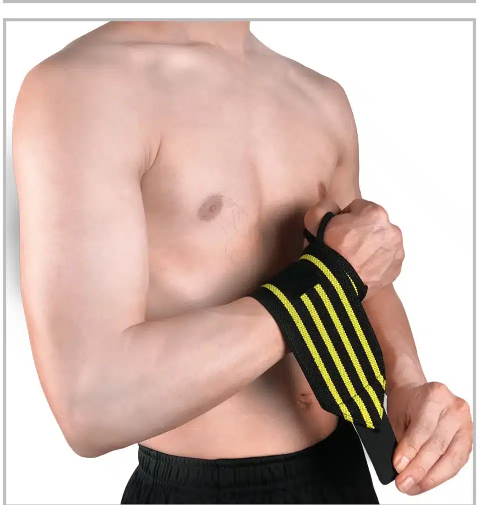 1Pcs Adjustable Wristband Elastic Wrist Wraps Bandages for Weightlifting Powerlifting Breathable Wrist Support 4colors 22