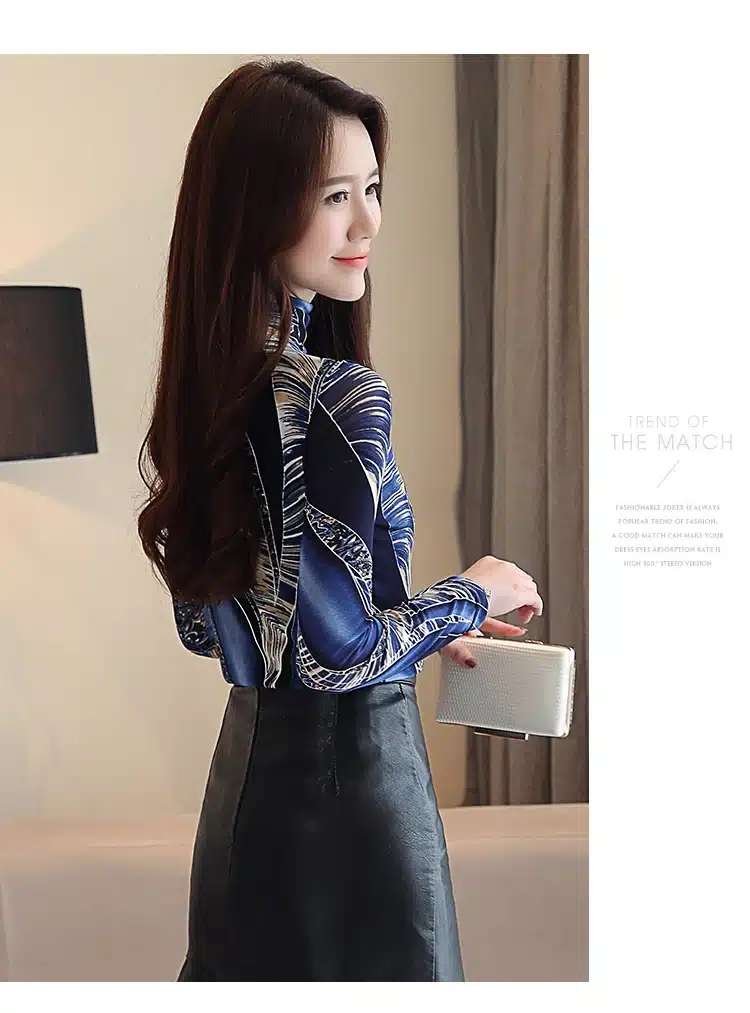 Autumn Plus Size 3XL Long Sleeve Shirt Women Fashion Woman Blouses 2019 Print Lace Blouse Womens Tops and Blouses Blusas 1085 40 26