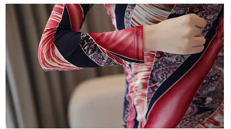 Autumn Plus Size 3XL Long Sleeve Shirt Women Fashion Woman Blouses 2019 Print Lace Blouse Womens Tops and Blouses Blusas 1085 40 34