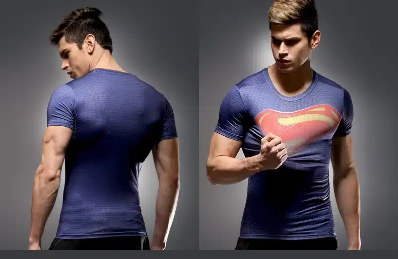 marvel batman Captain America t-shirt hot superman t shirt men joges 2019 Superhero tights quick-dry T-shirt Summer clothing 10