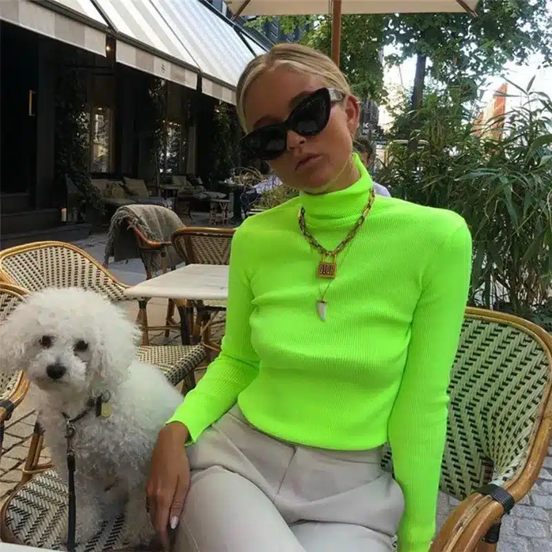 Ahagaga 2019 Spring Tees T-shirt Women Tops Fashion Solid Green Red Regular Long Sleeve Casual Women T-shirts Top Blusas Female 9