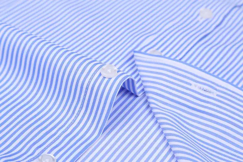 Men French Cufflinks Shirt 2019 New Men's Stripes Shirt Long Sleeve Casual Male Brand Shirts Slim Fit French Cuff Dress Shirts 17