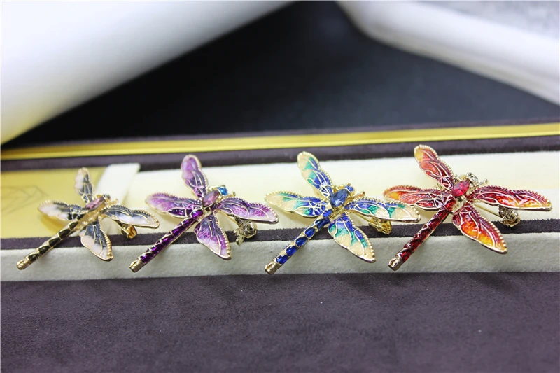 Dragonfly Brooches For Women Insect Brooch Enamel Pins Gifts For Women Four Colors Enamel Brooch Lapel Pin Badge Karl Jewelry 18