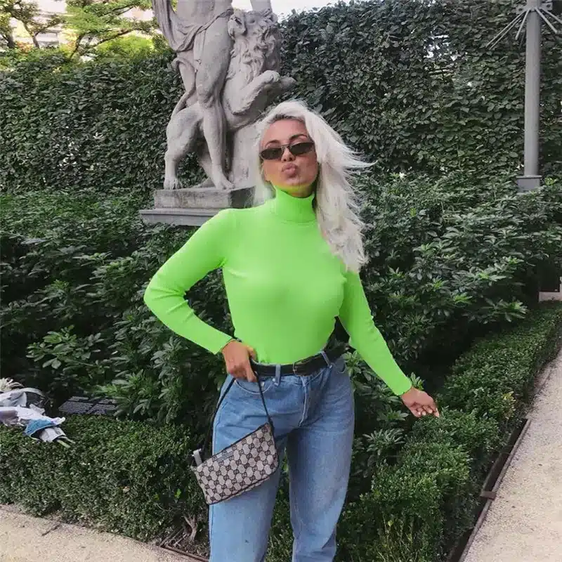 2019 Winter Spring Tees T shirt Women Tops Fashion Solid Regular Long Sleeve Casual Knitted Women T-shirts Blusas Female tops 19