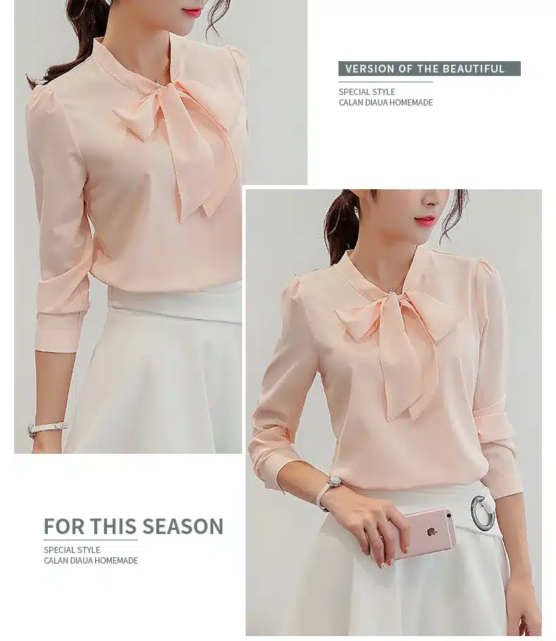Autumn 2019 Women White Shirt Long Sleeve Black Shirt Korean Women Clothing Streetwear Slim Chiffon Blouse Elegant Women Tops 22