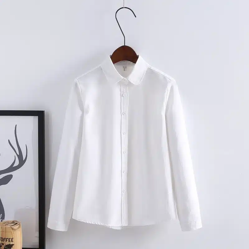 Women Blouse 2019 New Casual BRAND Long Sleeve Oxford White Blue Shirt Woman Office Wear Shirts High Quality Blusas Ladies Tops 22