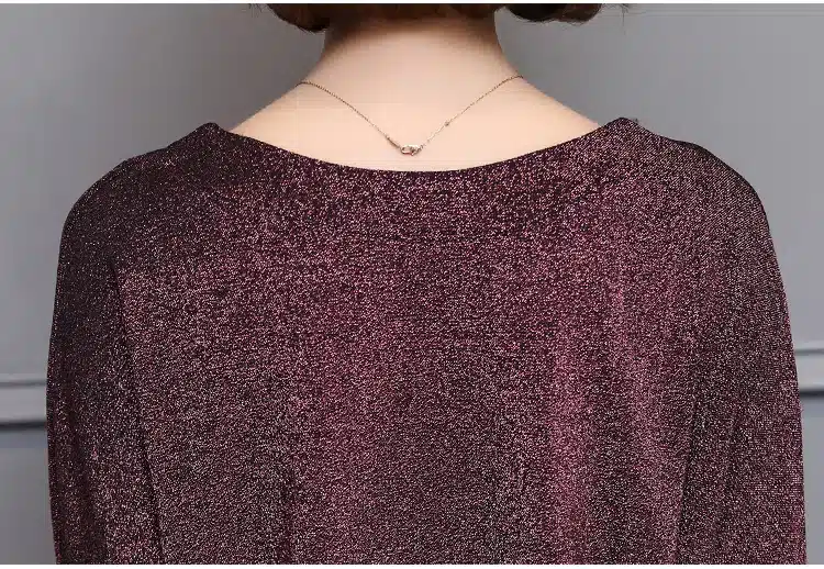 Shiny Sequin Blouse Women Tunic Fashion Woman Blouses 2019 Spring Summer OL Womens Tops and Blouses Plus Size Bat Sleeve Shirts 29