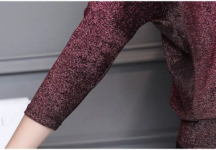 Shiny Sequin Blouse Women Tunic Fashion Woman Blouses 2019 Spring Summer OL Womens Tops and Blouses Plus Size Bat Sleeve Shirts 30