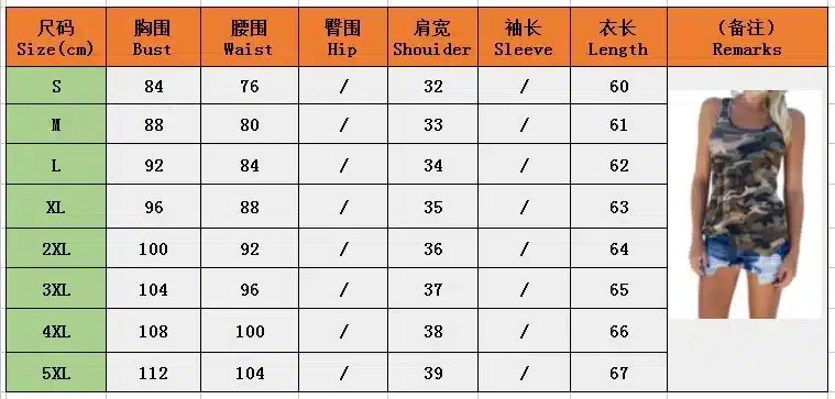 2019 Women Tee Camo Army Green Casual Tank Tops Sleeveless Girl T-shirt For Wholesale Camouflage Tanks 1