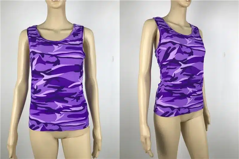 2019 Women Tee Camo Army Green Casual Tank Tops Sleeveless Girl T-shirt For Wholesale Camouflage Tanks 14