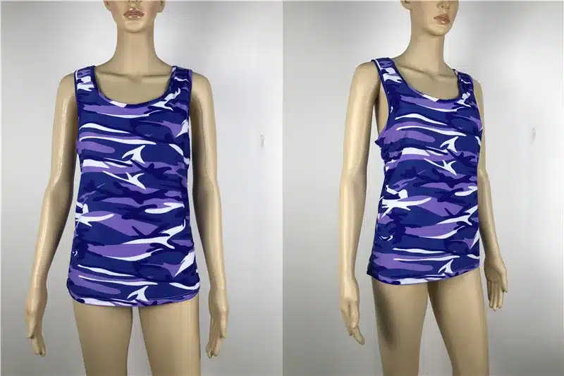 2019 Women Tee Camo Army Green Casual Tank Tops Sleeveless Girl T-shirt For Wholesale Camouflage Tanks 15