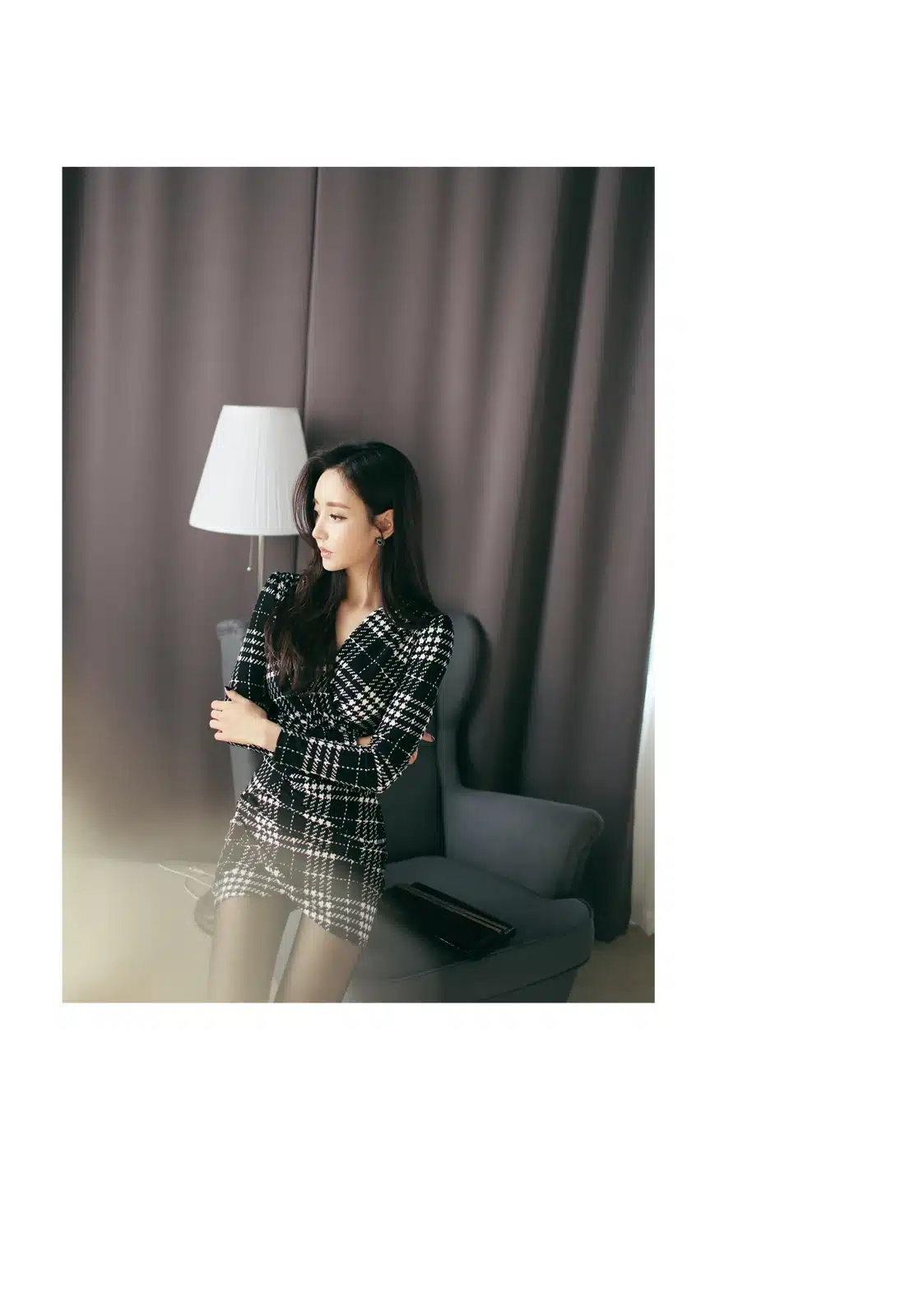 TUHAO elegant Vintage Plaid Dresses 2019 spring Women Long Sleeve Bodycon Office lady Business Work Dress Pencil Dress YH129 16