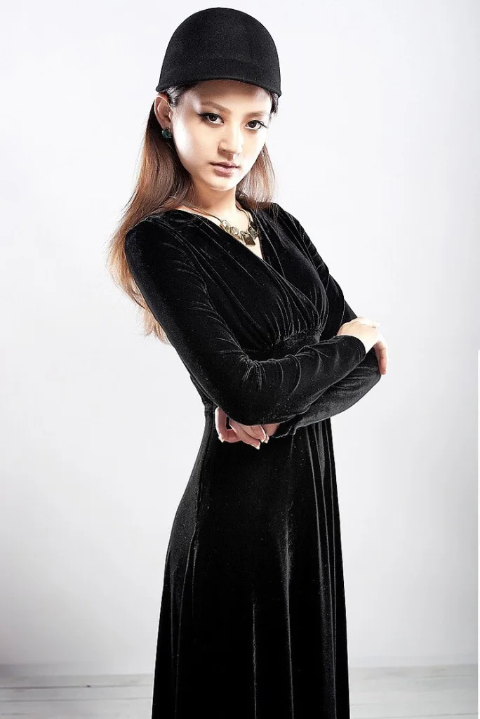 ALABIFU Autumn Winter Dress Women 2019 Casual Vintage Ball Gown Velvet Dress Plus Size 3XL Sexy Long Party Dress Vestidos 34