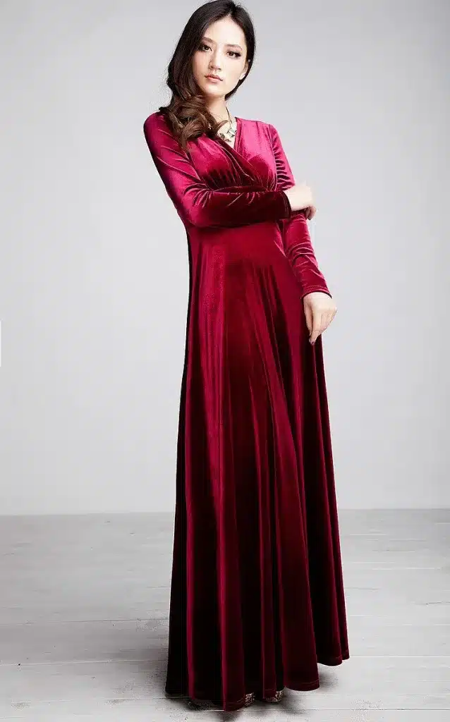ALABIFU Autumn Winter Dress Women 2019 Casual Vintage Ball Gown Velvet Dress Plus Size 3XL Sexy Long Party Dress Vestidos 45