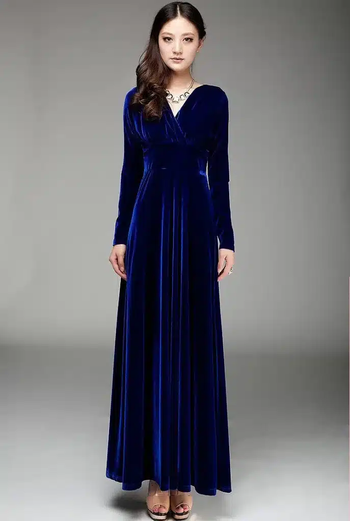 ALABIFU Autumn Winter Dress Women 2019 Casual Vintage Ball Gown Velvet Dress Plus Size 3XL Sexy Long Party Dress Vestidos 70