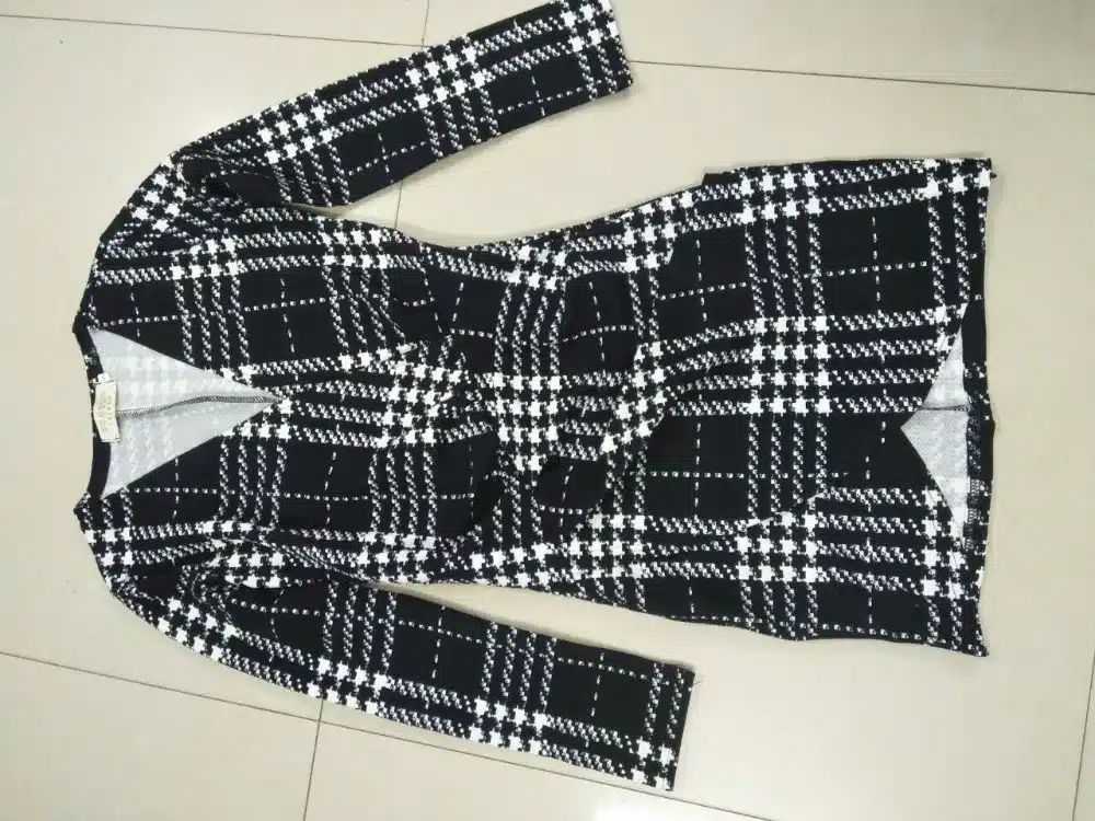 TUHAO elegant Vintage Plaid Dresses 2019 spring Women Long Sleeve Bodycon Office lady Business Work Dress Pencil Dress YH129 23