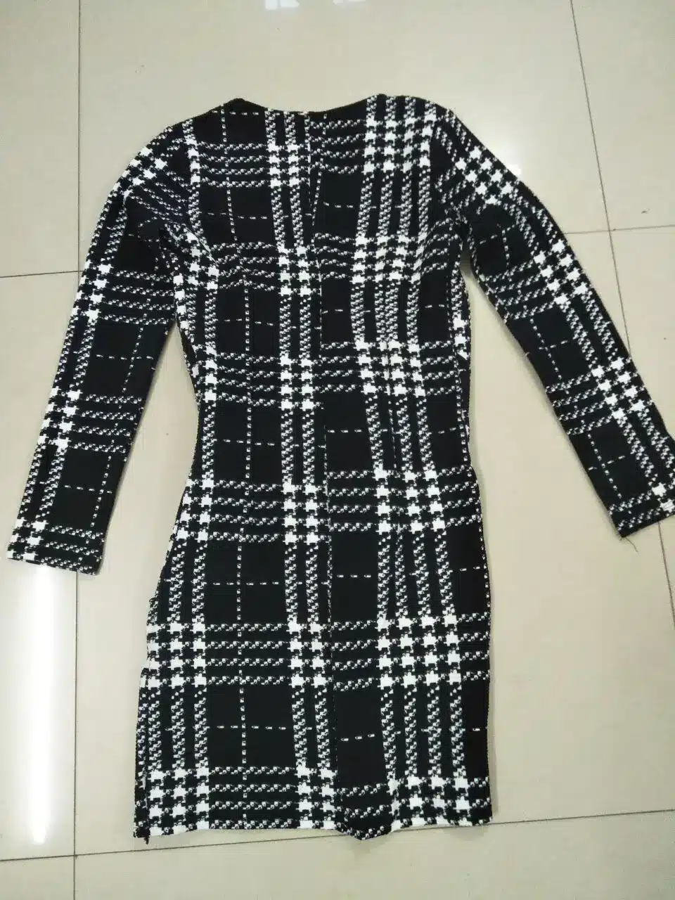 TUHAO elegant Vintage Plaid Dresses 2019 spring Women Long Sleeve Bodycon Office lady Business Work Dress Pencil Dress YH129 24