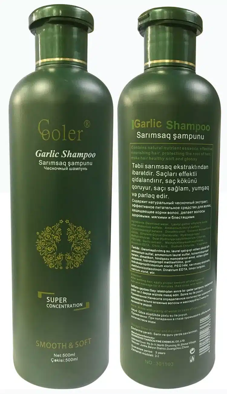 Garlic Hair Shampoo Hair Growth Nourishing Anti dandruff Shampoo Professional Care 500ml Free Shipping 17