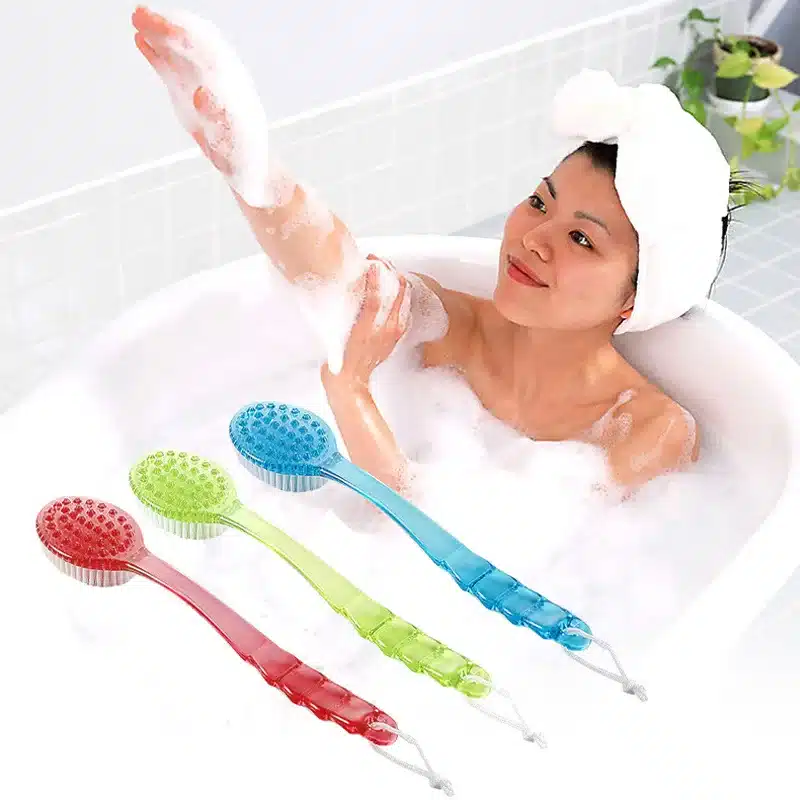 Long Handle Back Brush Back Body Bath Shower Sponge Scrubber Exfoliating Scrub Skin Massage Exfoliation Bathroom Set Accessories 9