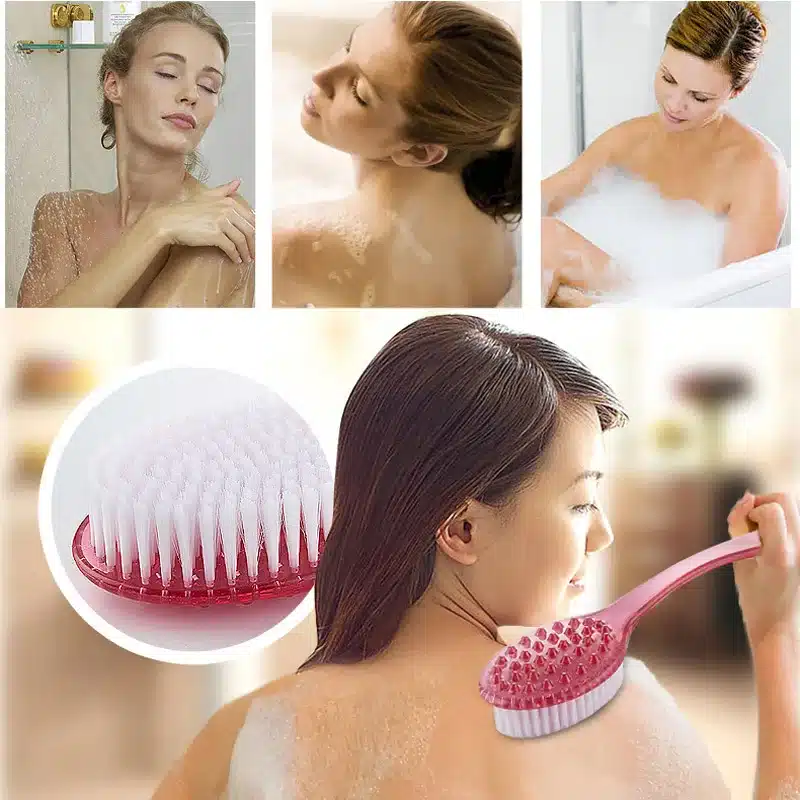 Long Handle Back Brush Back Body Bath Shower Sponge Scrubber Exfoliating Scrub Skin Massage Exfoliation Bathroom Set Accessories 10