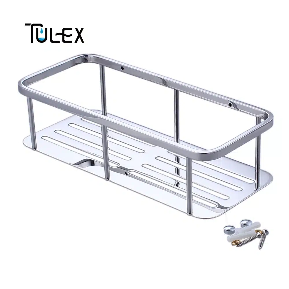 TULEX Bathroom Shelf Corner Shower & Shampoo Basket Stainless Steel Material bathroom shelf bathroom rack shower shelf 15