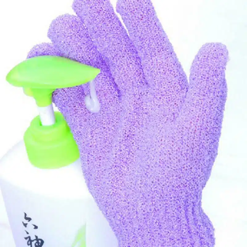 Body Bath Gloves Shower Back Scrub Bath Glove Scrubber Exfoliating Body Sponge For Showering Wash Skin Spa Brush Bathroom Set 9