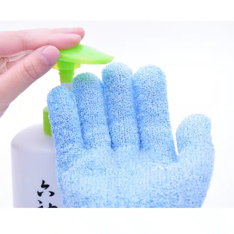 Body Bath Gloves Shower Back Scrub Bath Glove Scrubber Exfoliating Body Sponge For Showering Wash Skin Spa Brush Bathroom Set 11