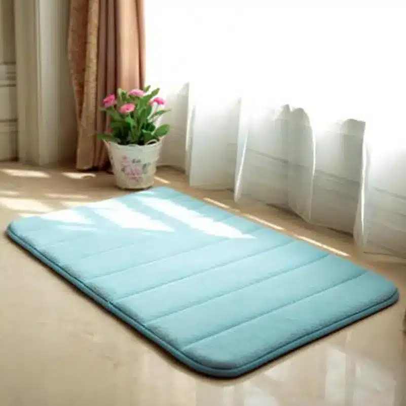 40x60cm Memory Foam Bath Mats Bathroom Horizontal Stripes Rug Non-slip Bath Mats B 1