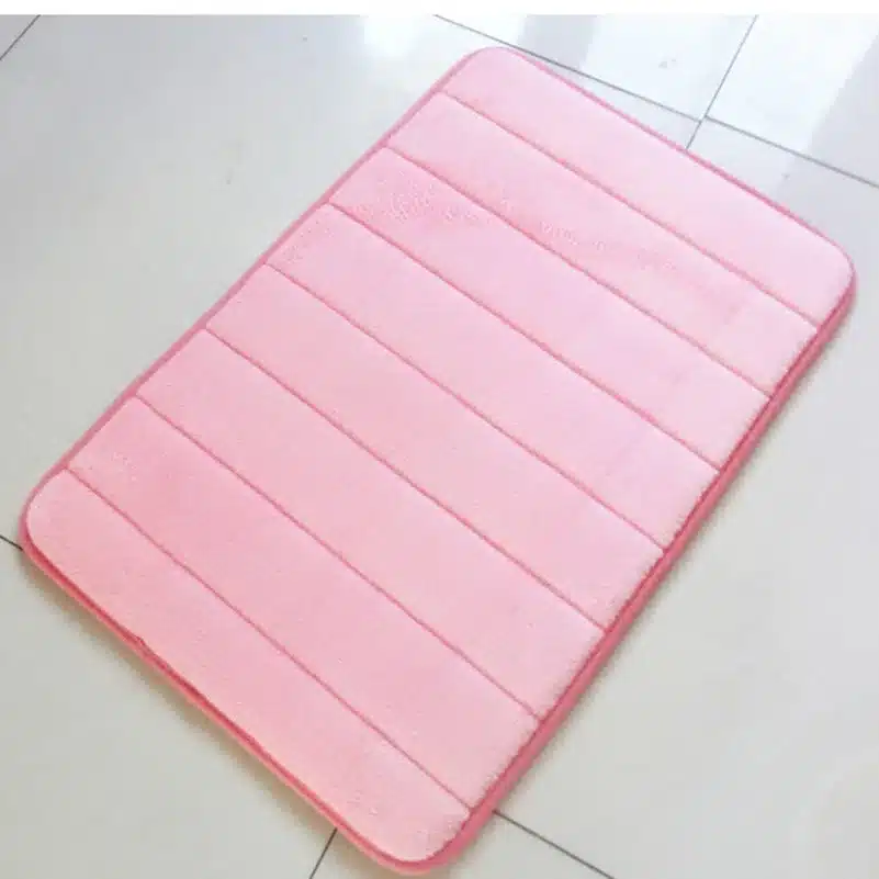 40x60cm Memory Foam Bath Mats Bathroom Horizontal Stripes Rug Non-slip Bath Mats B 4