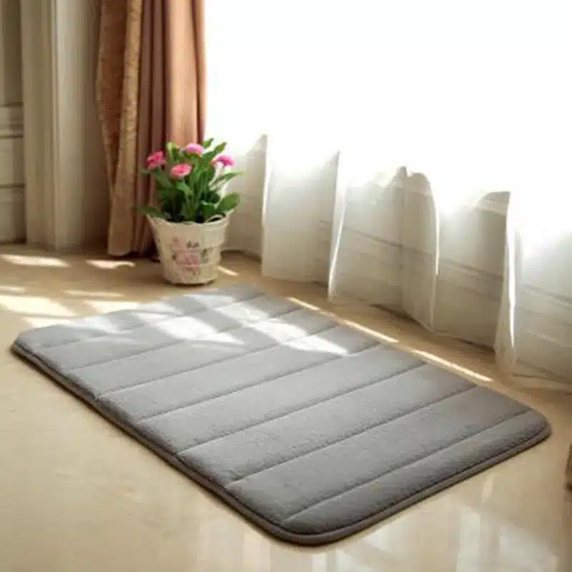 40x60cm Memory Foam Bath Mats Bathroom Horizontal Stripes Rug Non-slip Bath Mats B 6