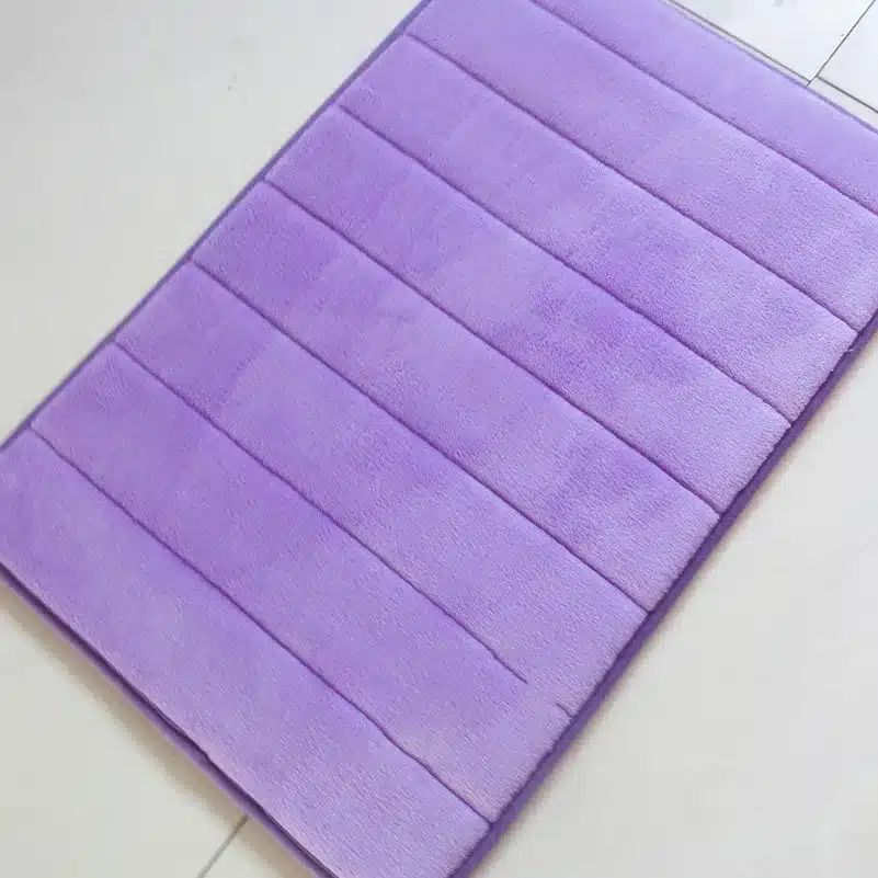 40x60cm Memory Foam Bath Mats Bathroom Horizontal Stripes Rug Non-slip Bath Mats B 12