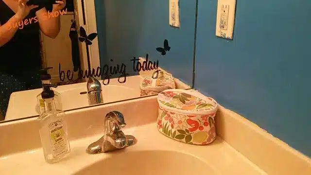 Free Shipping Inspirational Mirror Decal , Motivational Wall Sticker On Mirror for home bathroom decor 5