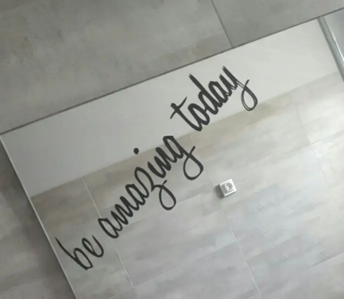 Free Shipping Inspirational Mirror Decal , Motivational Wall Sticker On Mirror for home bathroom decor 12