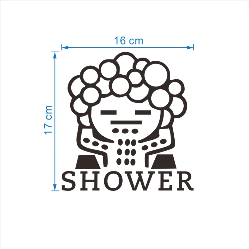 creative baby love shower bubble wall stickers for bathroom sliding door waterproof glass shower room wall decals art mural 5