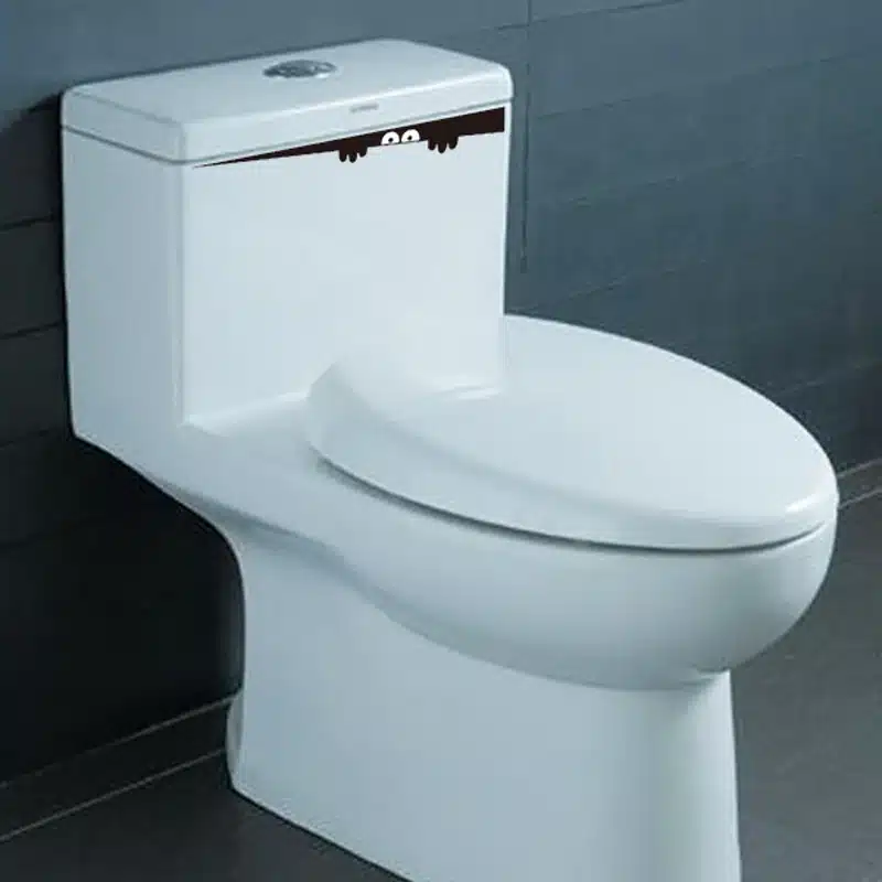 1PC WC Sticker On The Toilet Seat Wall Decal Decorative Vinyl Wall Stickers For Kids Rooms Mural Wall Decoration For Bathroom 12