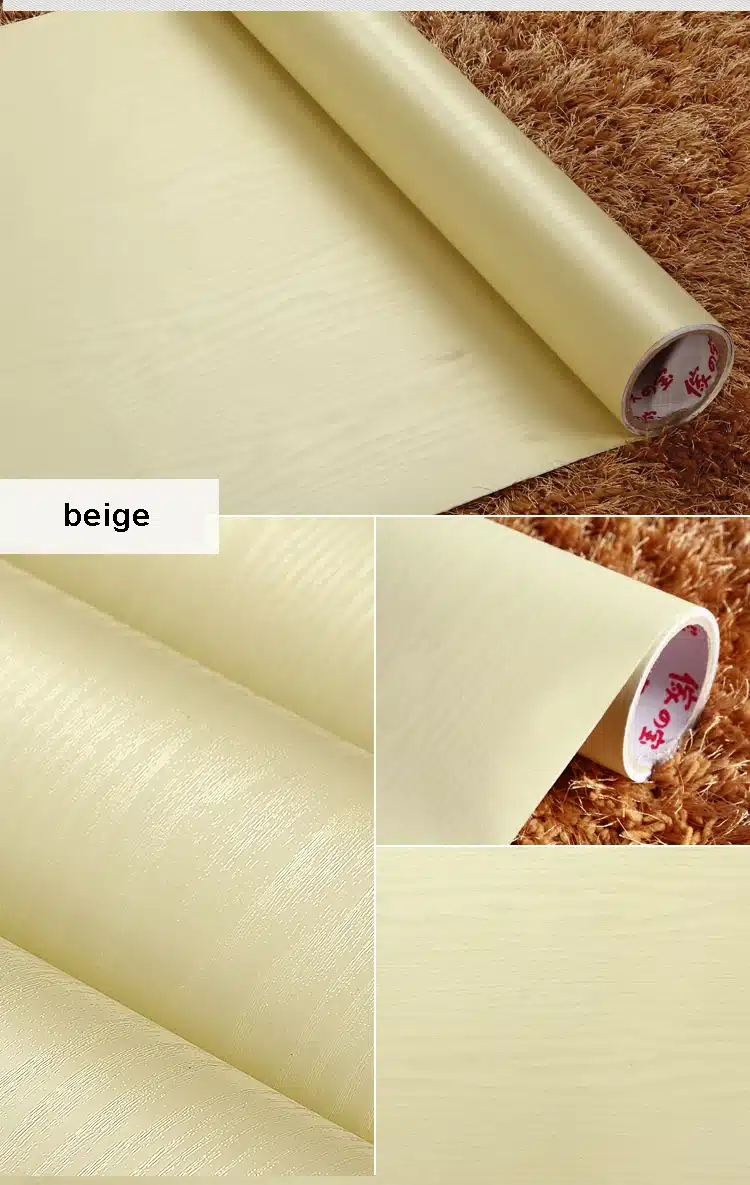 White Wood grain Home Decor Furniture vinyl Waterproof stickers Self Adhesive PVC wallpaper Bathroom desk door decorative films 15