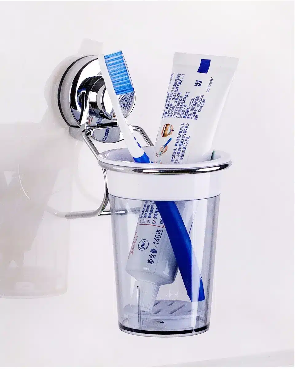 Chrome Toothbrush holder Suction Hook Bathroom Accessories Product 14