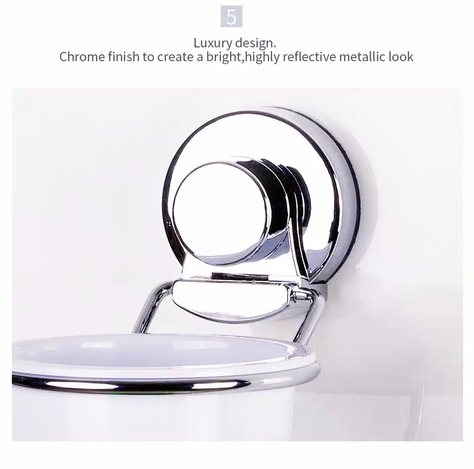 Chrome Toothbrush holder Suction Hook Bathroom Accessories Product 20