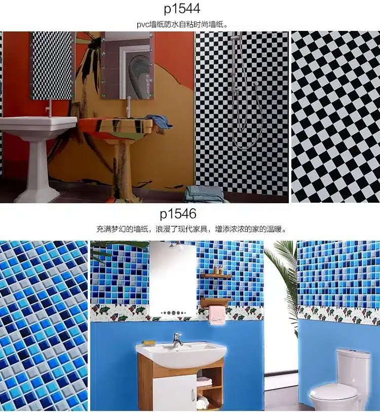 5M Waterproof Decorative Film Peel and Stick Self Adhesive Wallpaper for Bathroom Kitchen Anti oil Vinyl Wall Sticker Home Decor 9