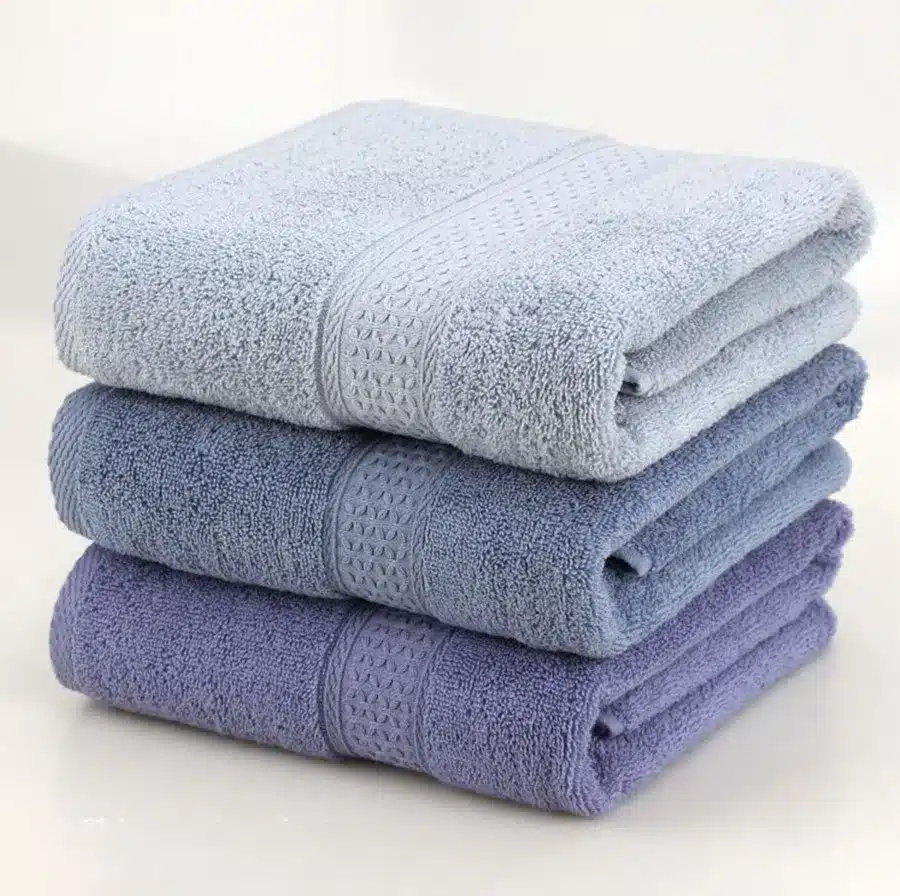 100% Cotton Solid Bath Towel Beach Towel For Adults Fast Drying Soft 17 Colors Thick High Absorbent Antibacterial 15