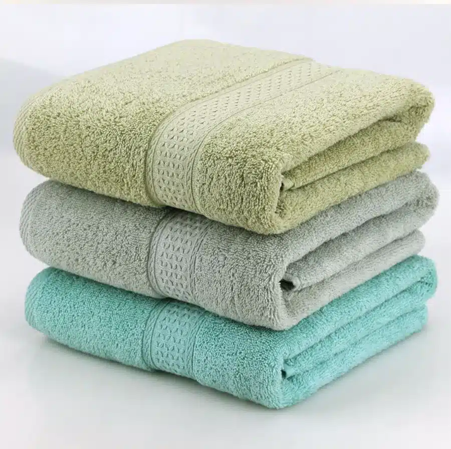 100% Cotton Solid Bath Towel Beach Towel For Adults Fast Drying Soft 17 Colors Thick High Absorbent Antibacterial 16