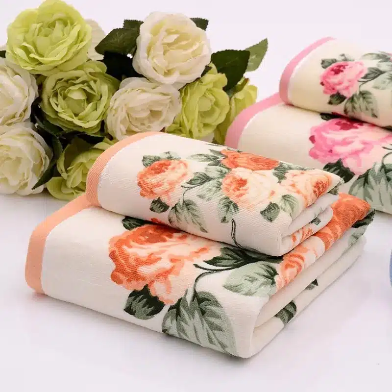 2017 Brand New Women Peony Towel 100% Cotton Men's Towel 76 * 34cm Bath Towel 70 * 140cm High Quality Beach Towel 3
