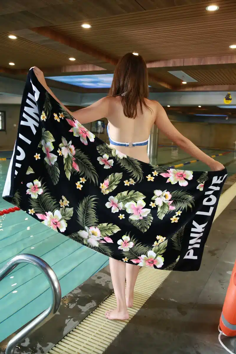 XC USHIO 70*145cm Pink Soft Cotton Beach Towel Travel Swimming Bath Towel Yoga Office Sofa Blanket Wall Tapestry Toalla Playa 13